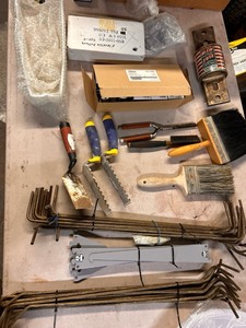 lot 354245 image: Emergency Exit Sign Light Sign Parts and Components-Mixed Tools-Entire Table  - Retail $75