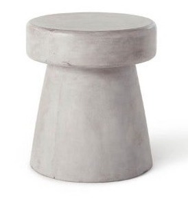 lot 3544003 image: Mason Mushroom Side Table & Stool - Retail $395