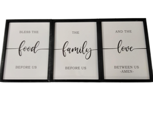 lot 3544061 image: Blessing Family Art - 3 pcs 12 x 16