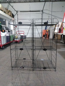 lot 3544107 image: 44x18 Metal Folding Merchandise Display Rack (Set of 2)