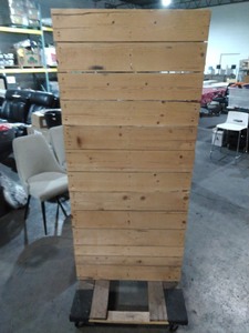 lot 3544113 image: 73x30x28Rolling Wood Display