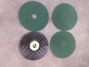 lot 3544126 image: Global Industrial�� 22 Replacement Pad Driver for 22 Auto Ride-On Floor Scrubber - Retail $85