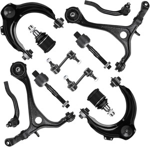 lot 3544133 image: Front Upper Lower Control Arm for 2004-2008 Acura TSX,2003-2007 Honda Accord with Ball Joint Assembly  Sway Bar End Link  Outer Inner Tie Rod End Suspension Kit - Retail $149