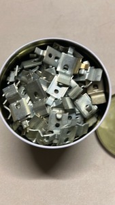 lot 3544146 image: Metal Shelf Clips-Slotted Metal Racking-Bucket Full  - Retail $15