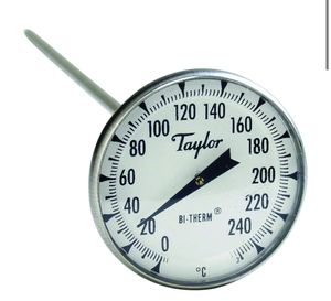 lot 3544179 image: (Bulk Lot 12)Taylor Bi Therm Thermometer - 5 Inch W Pocket Case 6092n-21 (0 To 220 F) - Retail $180