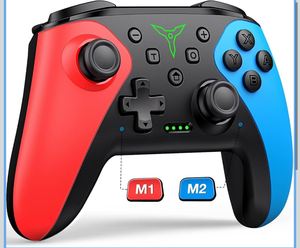 lot 3544184 image: Nintendo Switch Pro Controller - Red and Blue - Retail $25