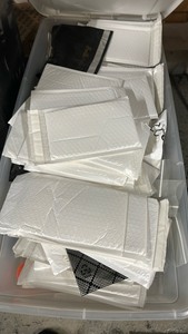lot 3544193 image: Long Tote Full of Shipping Supplies-Bubble Mailers Bubble Mailer Envelopes Lot - Retail $25