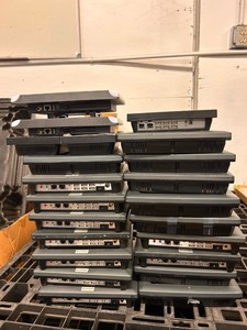 lot 3544194 image: Cerner Touch Screen Massive Lot-Untested Lot with Programing and power Cords-24 Ports Cat 5 Patch Panel