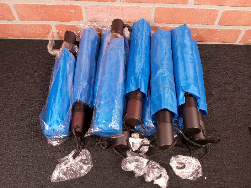 lot 77 image: J Crew Promotional Umbrellas