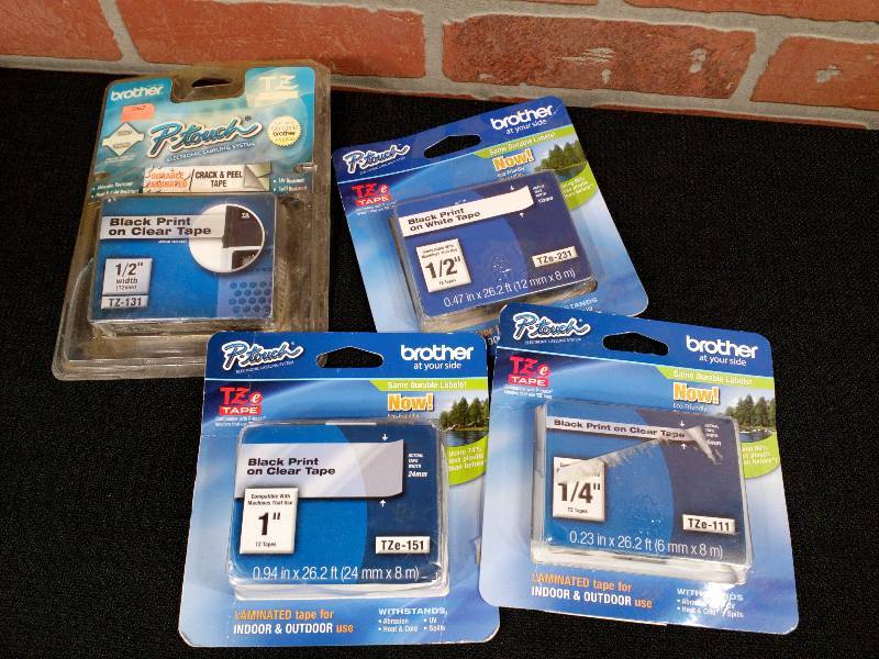 lot 112 image: Brother P Touch TZE Tape Labels