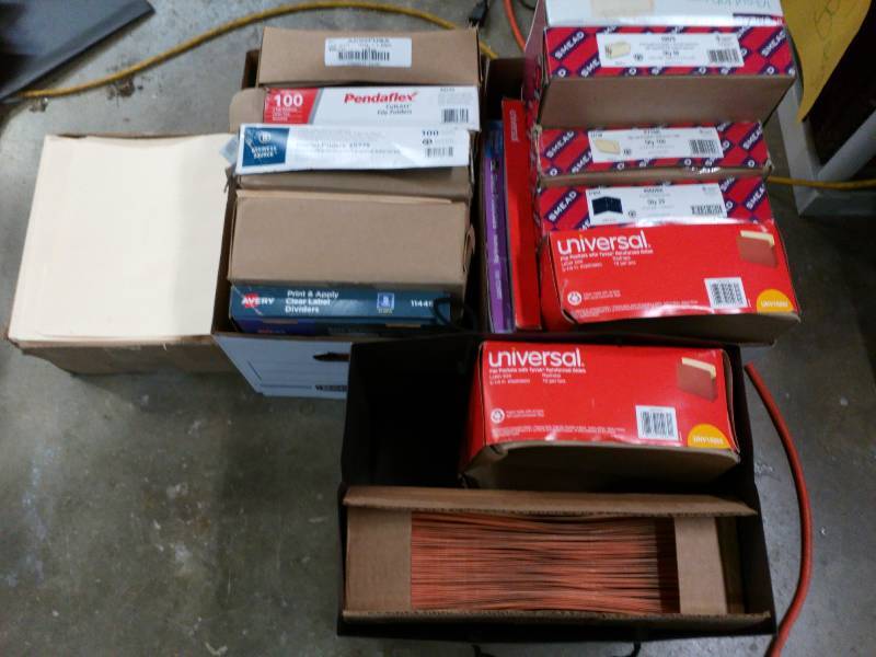 lot 119 image: Lot of File Folders and Sheet Protectors