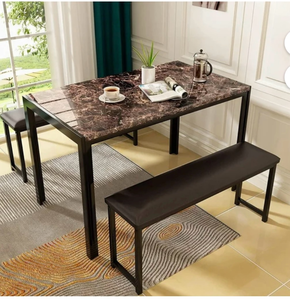 AWQM 3 Piece Marble Dining Table Set - Retail: $139