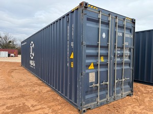 lot 1166D image: High cube, 40 Foot Blue Shipping Container with 1 set of rear doors BOHU8888234