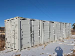 lot 22 image: 40ft High Cube Storage Container - 4 Side Doors, 1 End Door