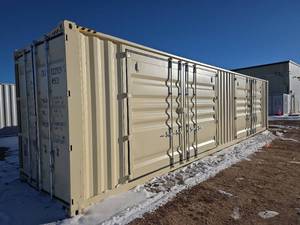 lot 23 image: 40ft High Cube Storage Container - 2 Large Side Doors, 1 End Door