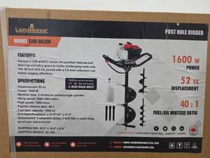 lot 1699 image: LandHonor Post Hole Digger LHR-D520F