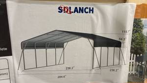 lot 1734 image: Unused SDLANCH 20x20ft Heavy-Duty Carport
