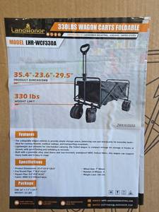 lot 1940 image: LandHonor Folding Utility Wagon 330lbs Capacity