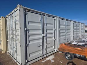 lot 24 image: 40ft High Cube Storage Container - 4 Side Doors, 1 End Door