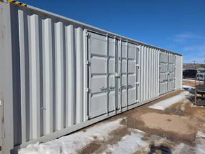 lot 26 image: 40ft High Cube Storage Container - 2 Side Doors, 1 End Door