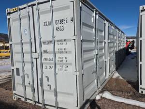 lot 27 image: 40ft High Cube Storage Container - 4 Side Doors, 1 End Door