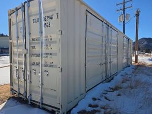 lot 29 image: 40ft High Cube Storage Container - 2 Large Side Doors, 1 End Door