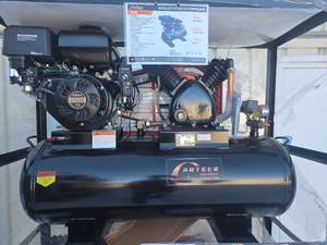 lot 1853 image: Arteer 40 Gallon Gas Air Compressor - 15HP 420cc