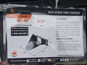 lot 2239 image: Wolverine Skid Steer Tree Digger TD-13-36R