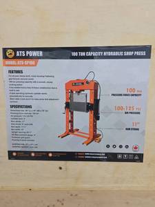 lot 2280 image: ATS 100 Ton Hydraulic Shop Press
