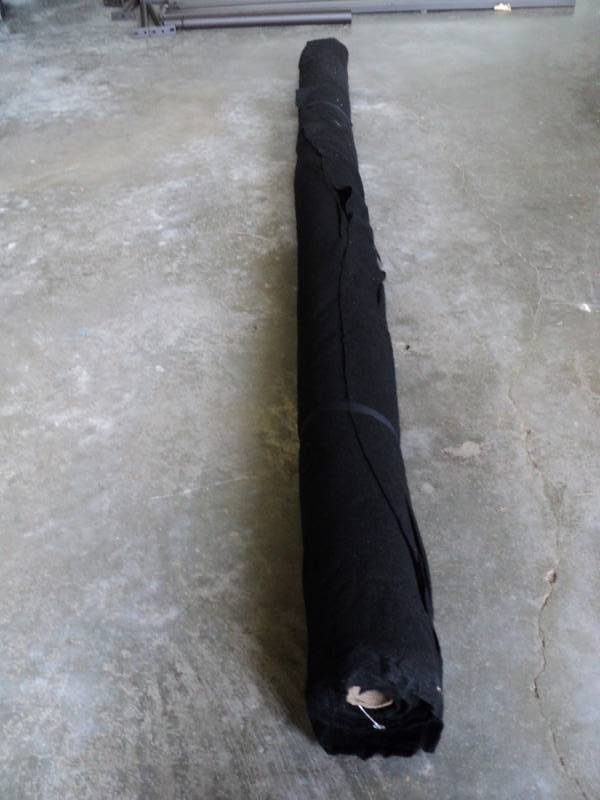 lot 2576 image: (1) roll Black Fabric 53 x approx. 5 yards