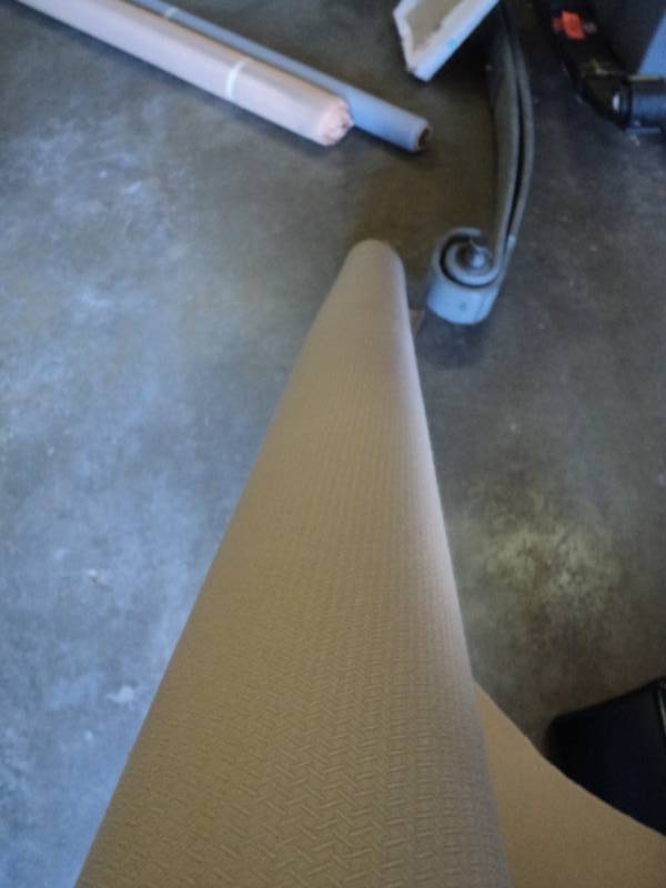 lot 2607 image: (1) roll tan fabric