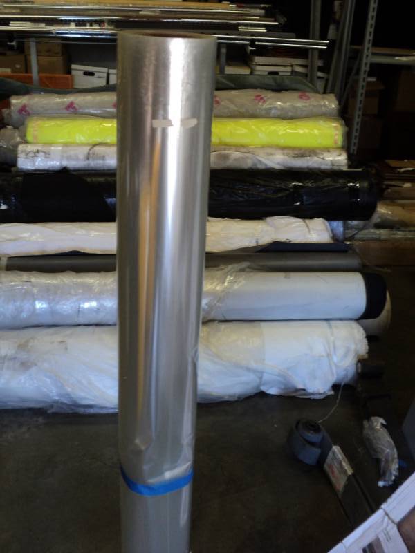 lot 2611 image: (1) roll plastic,  clear