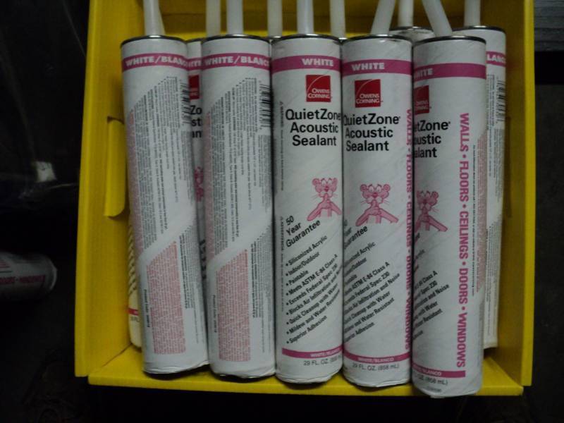 lot 2168 image: (11) ct. lot Owens and Corning Quiet Acoustic Sealant, 29 oz tubes