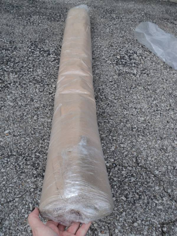 lot 2649 image: (1) roll printed leatherette material