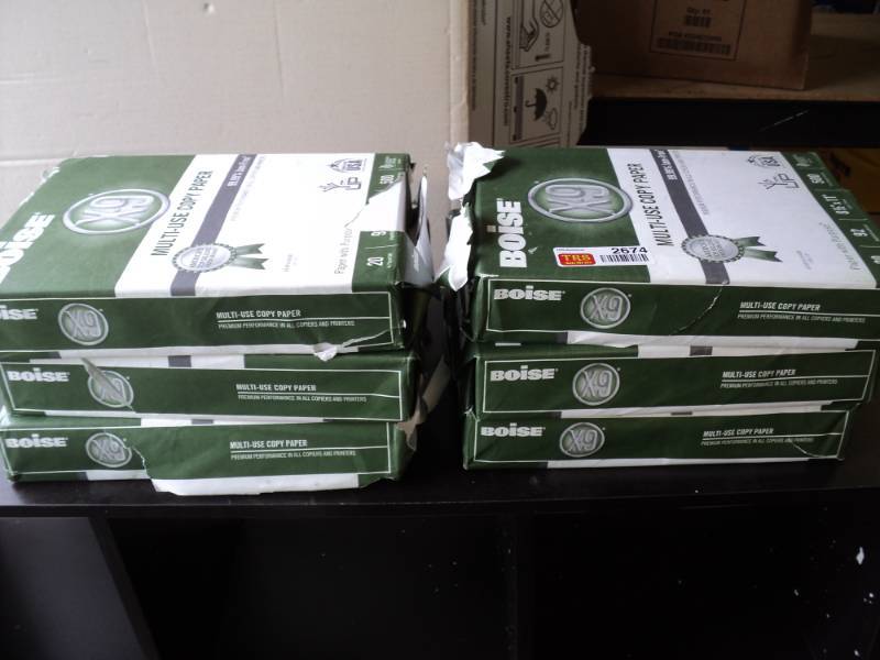 lot 2674 image: (6)reams Boise copy paper