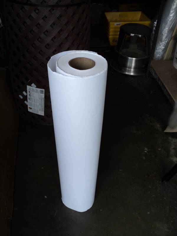 lot 2695 image: (1) roll paper,  white