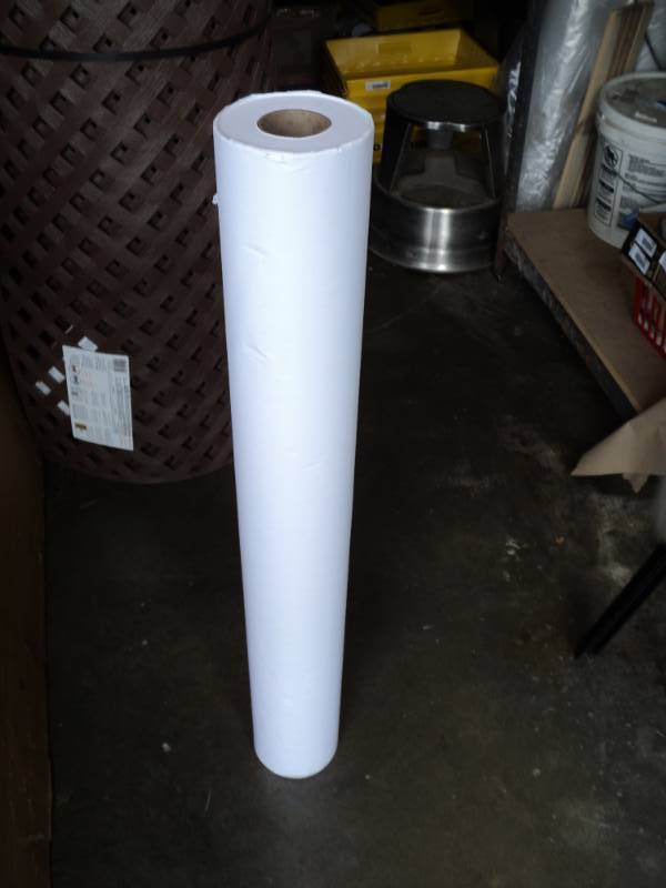 lot 2697 image: (1) roll ink jet bond paper,  20 lb,  white