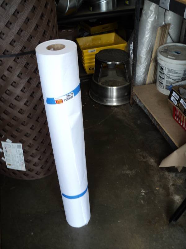 lot 2699 image: (1) roll ink jet bond paper,  20 lb,  white