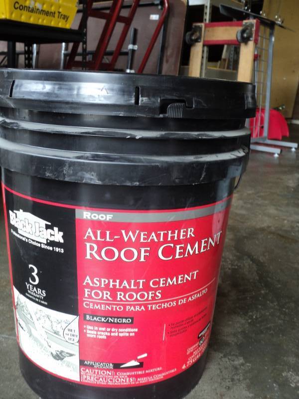 lot 2726 image: Black Jack(r) All Weather Roof Cement (6230-9-30)