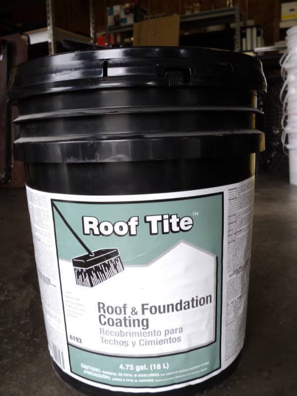 lot 2729 image: (1) 4.75 gallon bucket Roof Tite Roof and Foundation Coating