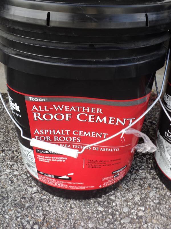 lot 2742 image: (1) 4.75 gallon bucket Black Jack all weather roof cement