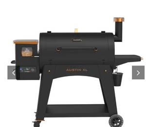 lot 6995 image: Austin XL 1000 Wood Pellet Grill - Onyx Edition - Retail $596