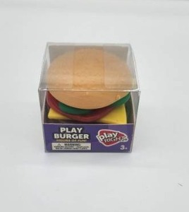 lot 66773 image: Play Right Play Burger Toy Set - Retail $8