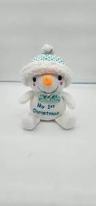 lot 66785 image: My First Christmas Snowman Plush - Retail $15