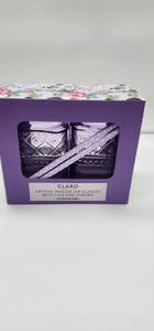 lot 66816 image: Claro Crystal Mason Jar Drinking Set - Retail $24