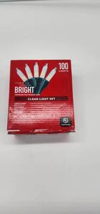 lot 66836 image: Clear String Lights - 100 Count IndoorOutdoor Set 2 Box Set - Retail $8