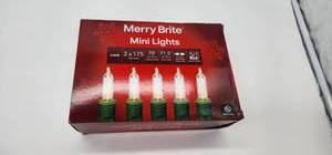 lot 66843 image: Merry Brite Mini Christmas Lights - 70 Clear Bulbs - Retail $8