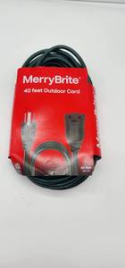 lot 66848 image: MerryBrite 40ft Outdoor Extension Cord - Retail $12
