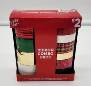 lot 66884 image: Holiday Style Ribbon Combo Pack - Retail $2