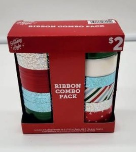 lot 66885 image: Holiday Style Ribbon Combo Pack - Retail $2